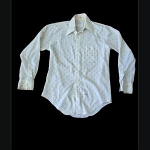 Gant Cream Patterned Button Down Shirt